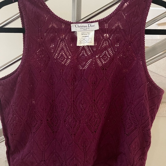 VINTAGE CHRISTIAN DIOR TOP - Picture 2 of 15